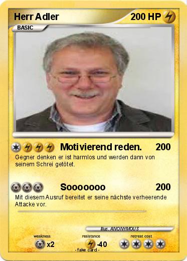 Pokemon Herr Adler