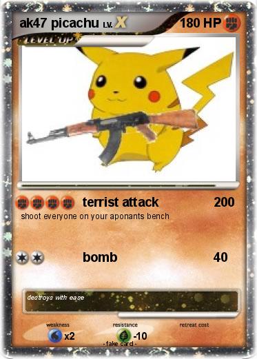 Pokemon ak47 picachu
