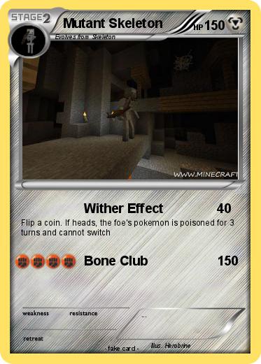 Pokemon Mutant Skeleton