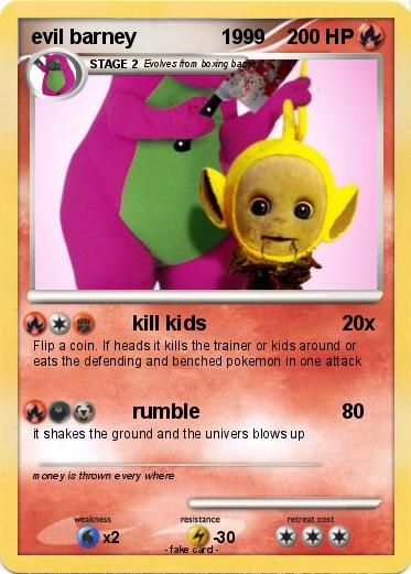 Pokemon evil barney               1999
