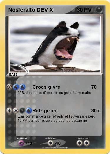 Pokemon Nosferalto DEV X