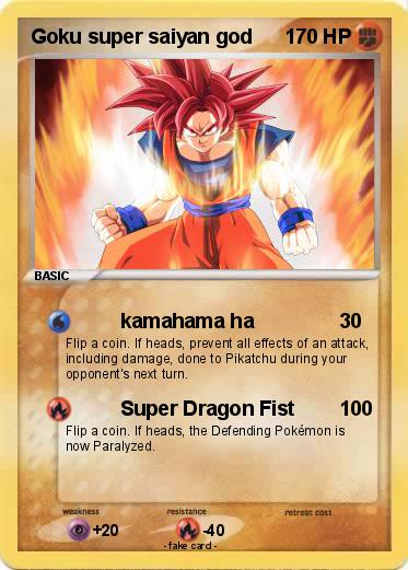 Pokemon Goku super saiyan god