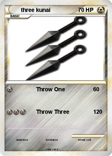 Pokemon three kunai