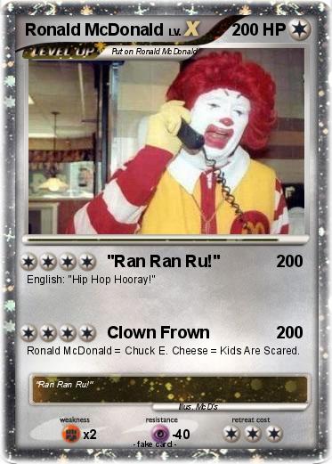 Pokemon Ronald McDonald