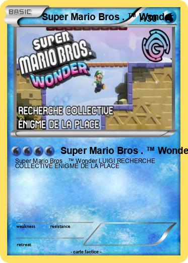 Pokemon Super Mario Bros . ™ Wonder
