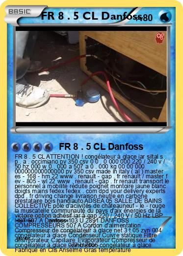 Pokemon FR 8 . 5 CL Danfoss