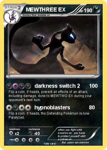 Pokemon MEWTHREE EX