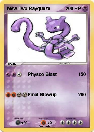 Pokemon Mew Two Rayquaza