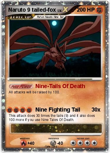Pokemon Naruto 9 tailed-fox