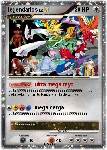 Pokemon legendarios