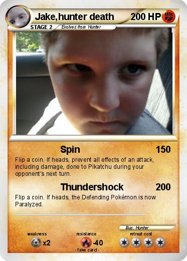 Pokemon Jake,hunter death
