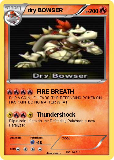 Pokemon dry BOWSER