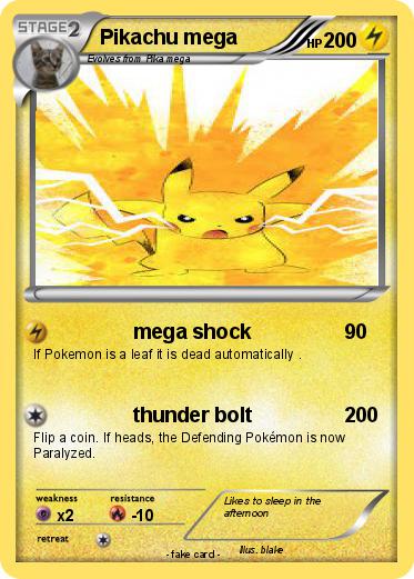 Pokemon Pikachu mega