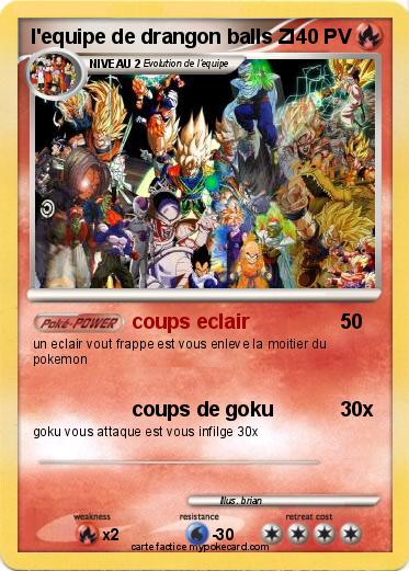 Pokemon l'equipe de drangon balls Z