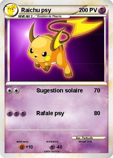 Pokemon Raichu psy