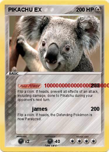 Pokemon PIKACHU EX