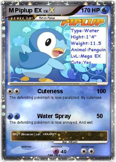 Pokemon M Piplup EX
