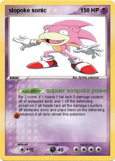 Pokemon slopoke sonic