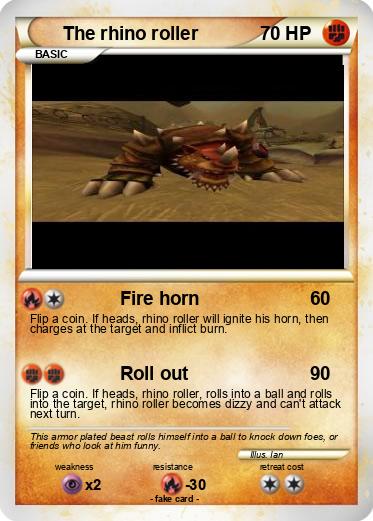 Pokemon The rhino roller