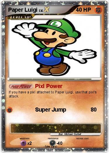 Pokemon Paper Luigi