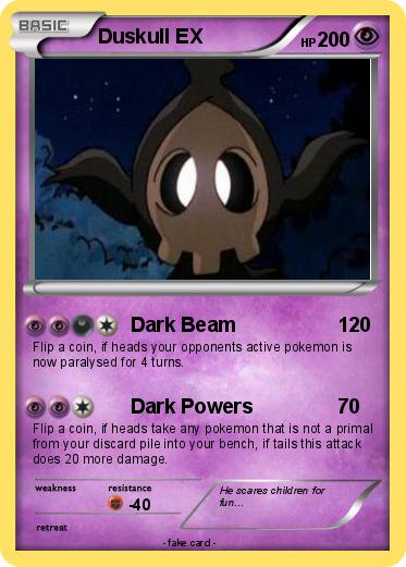 Pokemon Duskull EX
