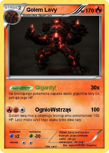 Pokemon Golem Lavy