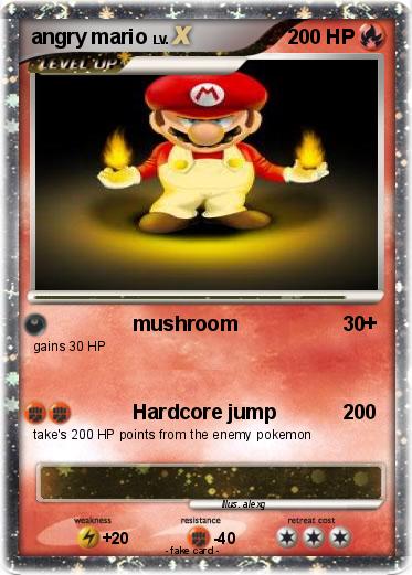 Pokemon angry mario