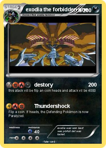 Pokemon exodia the forbidden one