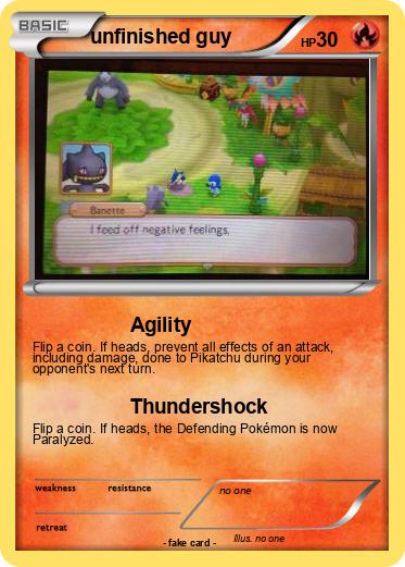 Pokemon unfinished guy