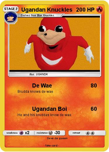 Pokemon Ugandan Knuckles