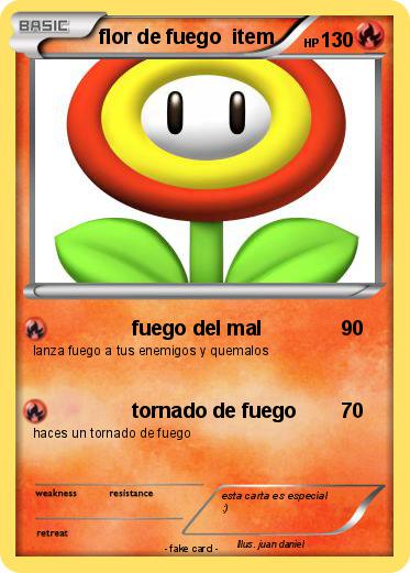 Pokemon flor de fuego  item