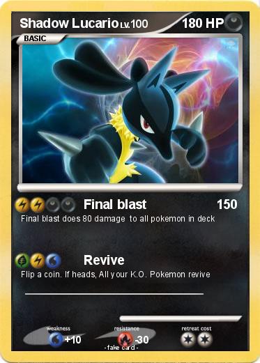 Pokemon Shadow Lucario