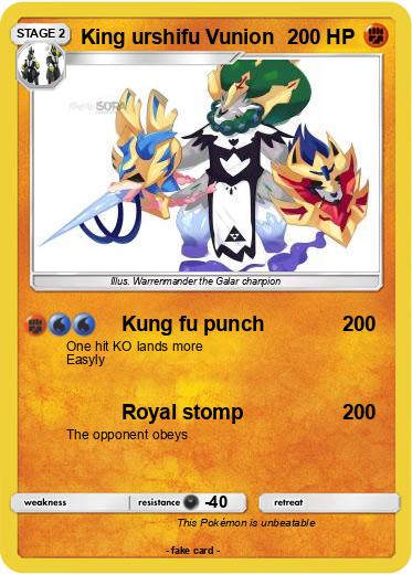 Pokemon King urshifu Vunion