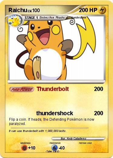 Pokemon Raichu