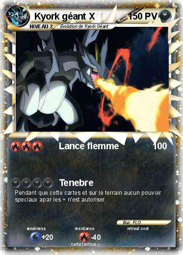 Pokemon Kyork géant X