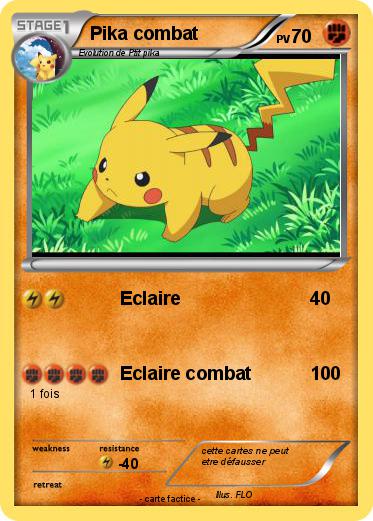 Pokemon Pika combat