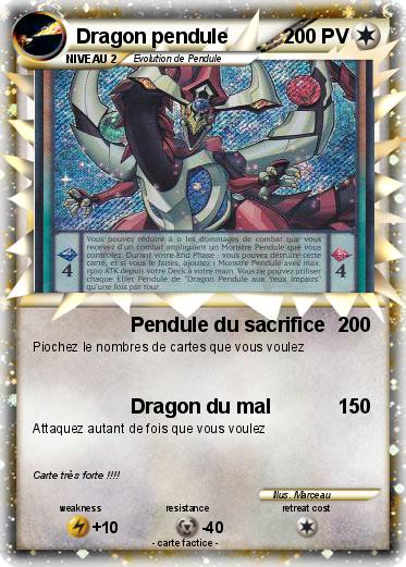 Pokemon Dragon pendule