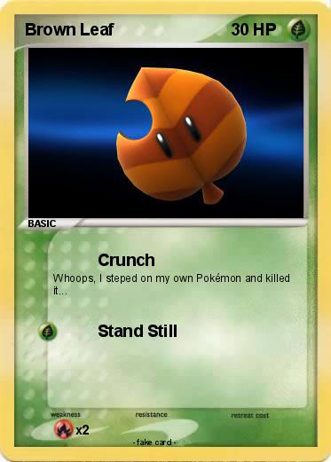 Pokemon Brown Leaf