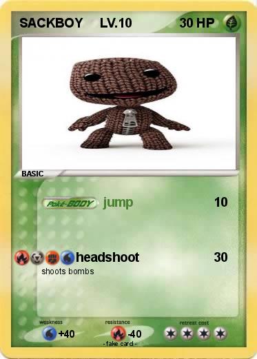 Pokemon SACKBOY     LV.10