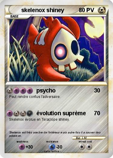 Pokemon skelenox shiney