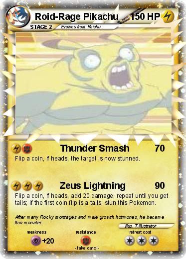 Pokemon Roid-Rage Pikachu