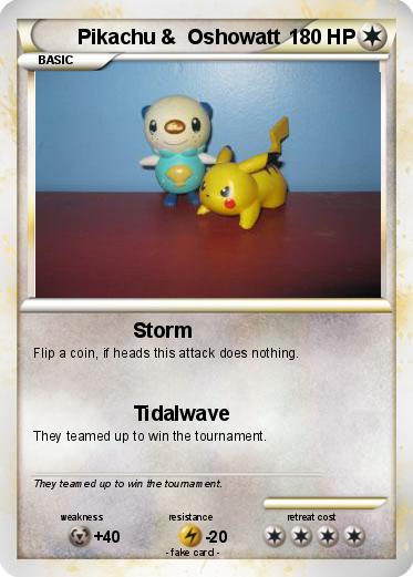 Pokemon Pikachu &  Oshowatt