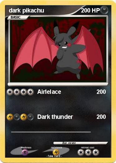 Pokemon dark pikachu
