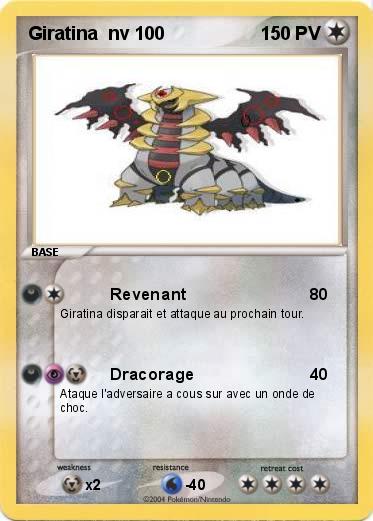 Pokemon Giratina  nv 100