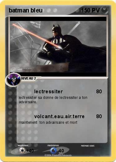 Pokemon batman bleu