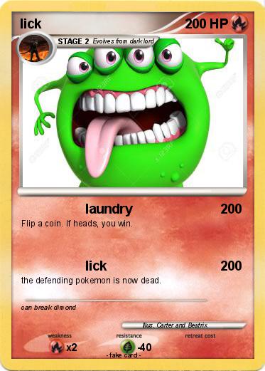 Pokemon lick