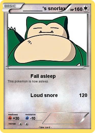 Pokemon _______'s snorlax