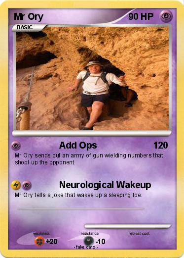 Pokemon Mr Ory