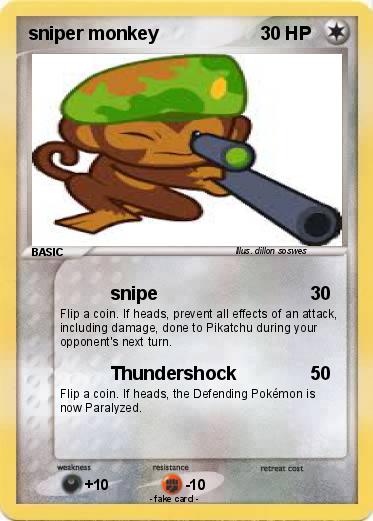 Pokemon sniper monkey
