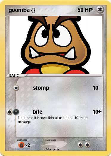 Pokemon goomba {}